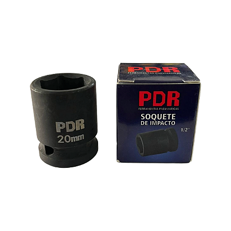 Soquete de Impacto 1/2" Sext. 20mm Curto 38mm PRO1220C - PDR