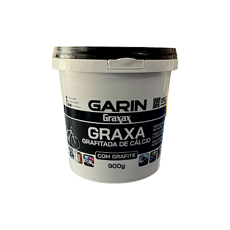 Graxa Cálcio Cinza Grafitada GARIN 900gr Uso Geral LGCG-900