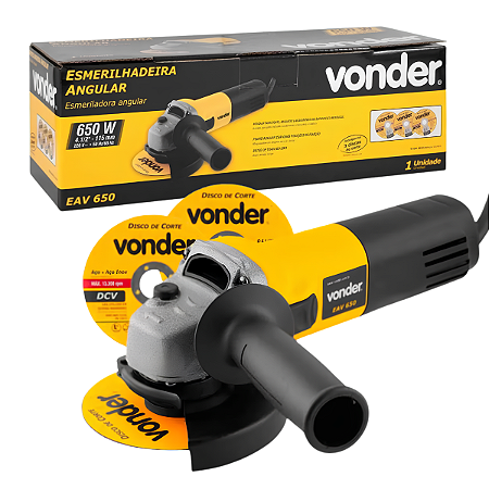 Esmerilhadeira 4.1/2" 220v C/ 3 Discos EAV650 Vonder