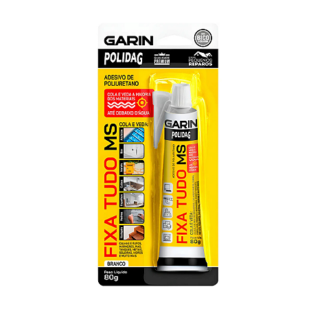 Adesivo de Poliuretano 80g Fixa Tudo Vedante Polidag Garin