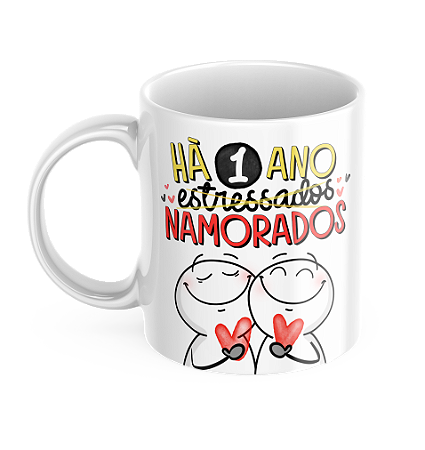 Caneca de Cerâmica - Flork Namorados