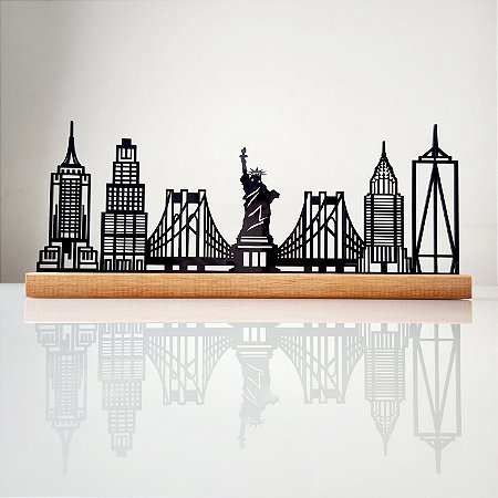 Nova York Escultura Estátua Decoração Casa