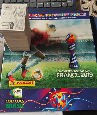 PANINI - COPA DO MUNDO FEMININA 2019 - ALBUM CAPA CARTÃO + FIGURINHAS - COMPLETO