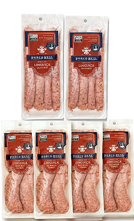 PORCO REAL - Kit Promo Linguiças - 4 Gomos e 2 Fininhas