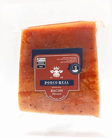 PORCO REAL - Bacon Defumado - Tam. M - Peso variável entre 251g e 300g