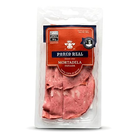 PORCO REAL - Mortadela Fatiada - 100g