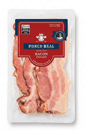 PORCO REAL - Bacon Fatias Finas - 100g