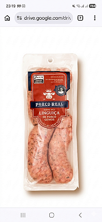 PORCO REAL - SUPER PROMO - Próximo ao Vencimento (30/07) - Linguiça Gomos com quatro unids - 400g