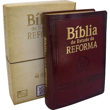 Bíblia de Estudo da Reforma (com Caixa) Vinho - SBB