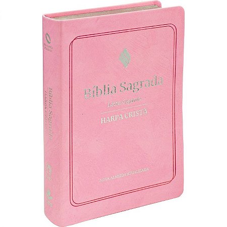 Bíblia Sagrada NAA com Harpa Cristã e Letra Gigante Rosa SBB
