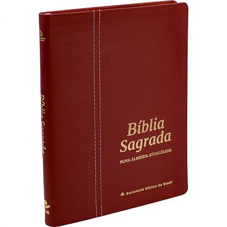 Bíblia Sagrada Slim  Couro Legítimo Colors Malagueta NAA SBB