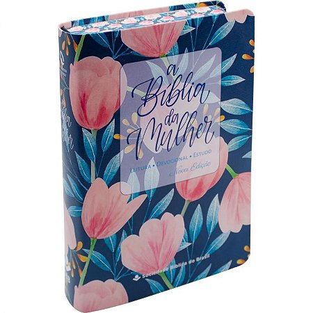 Bíblia da Mulher Nova Edição NAA  Tulipa Azul - SBB