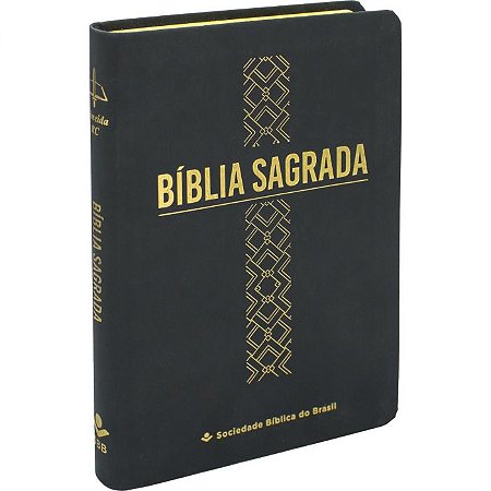Bíblia Sagrada Letra Grande - Linha Ouro ARC Preta SBB