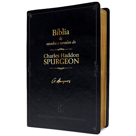 Bíblia de Estudos e Sermões de Spurgeon - Preta