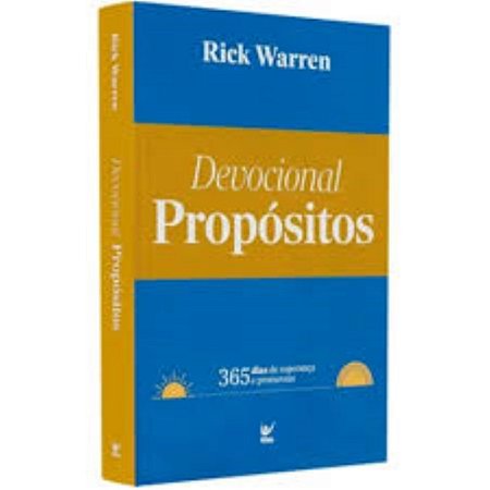 Devocional Propósitos 365 Dias De Esperança E Promessas Rick Warren