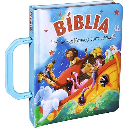 Bíblia Primeiros Passos com Jesus - Azul - SBB