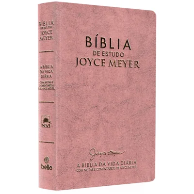 Bíblia De Estudo Joyce Meyer NVI Letra Media Capa Rosa