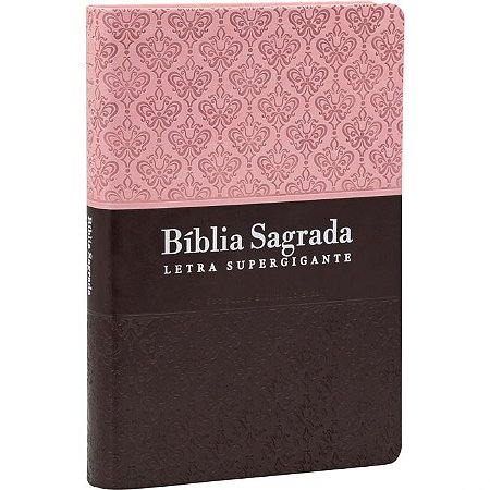 Bíblia Sagrada Supergigante - Rosa e Marrom - RC - SBB