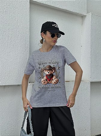 T-SHIRT URSINHO TEDDY BUDDY CINZA