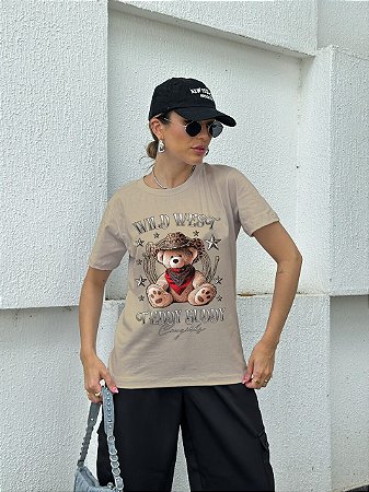 T-SHIRT URSINHO TEDDY BUDDY BEGE