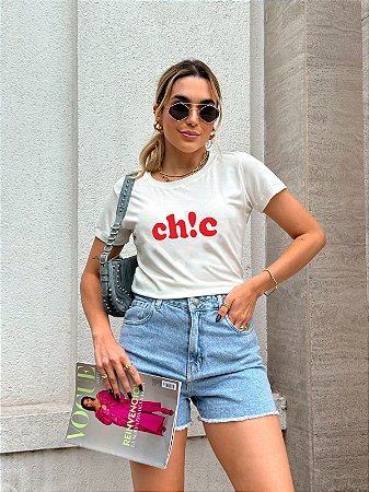 T-SHIRT CHIC DTF BRANCO