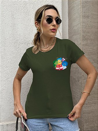 T-SHIRT DIVERTIDAMENTE DTF VERDE MILITAR