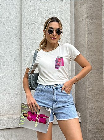 T-SHIRT VERGONHA DIVERTIDAMENTE DTF BRANCO