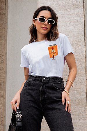 T-SHIRT ANSIEDADE DIVERTIDAMENTE DTF BRANCO