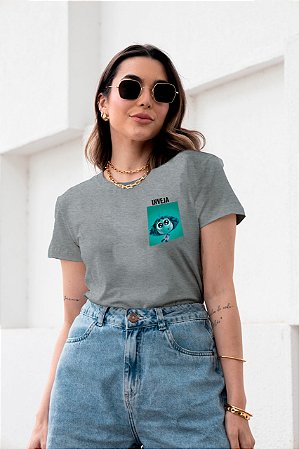 T-SHIRT INVEJA DIVERTIDAMENTE DTF CINZA
