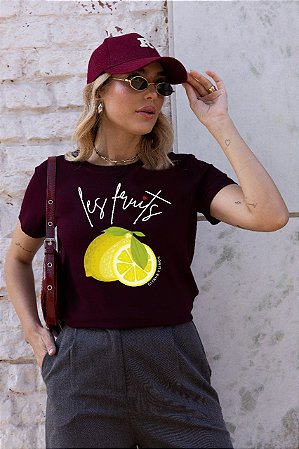 T-SHIRT LES FRUITS LEMON DTF MARSALA