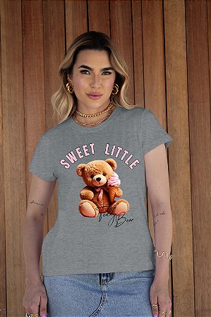 T-SHIRT URSINHO SWEET DTF CINZA