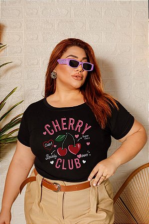 T-SHIRT PLUS SIZE CHERRY CLUB DTF XG