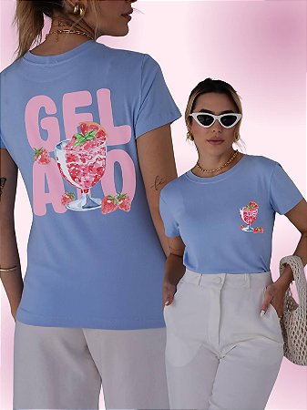 T-SHIRT GELATO DTF AZUL BEBÊ