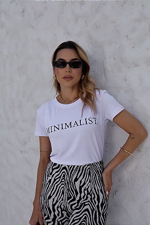 T-SHIRT MINIMALIST DTF BRANCO