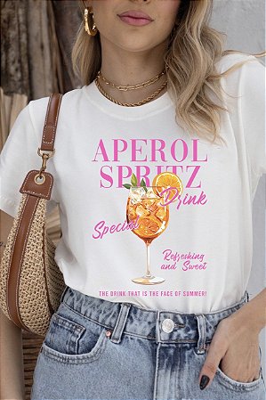 T-SHIRT APEROL DRINK DTF OFF WHITE
