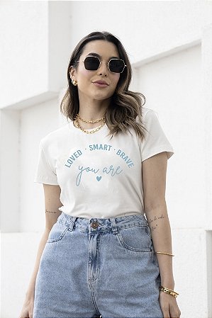 T-SHIRT YOU ARE LOVED DTF OFF WHITE