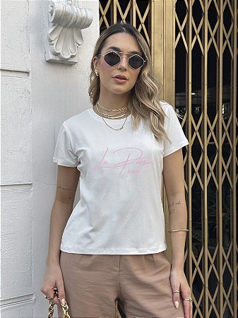 T-SHIRT LA PÓESIE DTF BRANCO