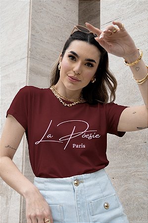 T-SHIRT LA PÓESIE DTF MARSALA