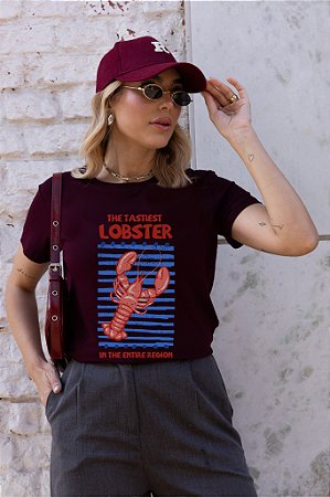 T-SHIRT THE LAGOSTA DTF MARSALA