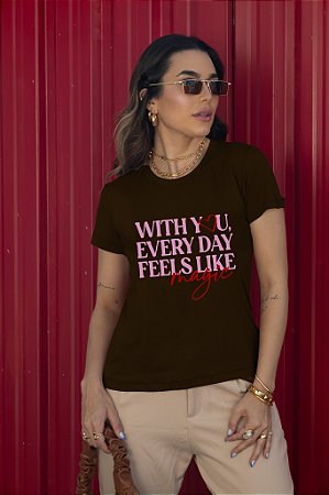 T-SHIRT MAGIC WITH YOU DTF CHOCOLATE