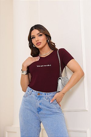 T-SHIRT YOU ARE NEEDED DTF MARSALA