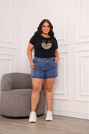T-SHIRT PLUS SIZE SPREAD ARCO-IRIS DTF XG