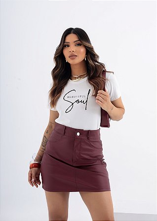 T-SHIRT SOUL BEAUTIFUL DTF BRANCO