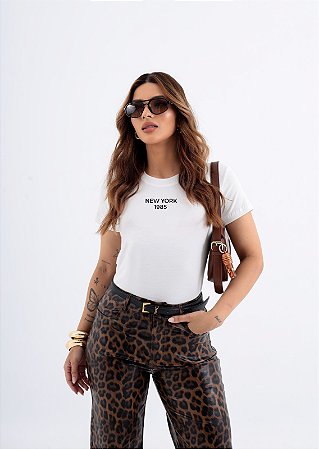 T-SHIRT NEW YORK 1985 DTF BRANCO