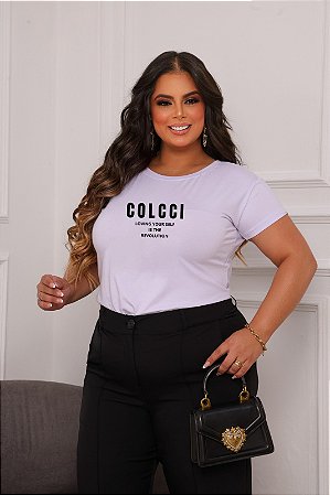 T-SHIRT PLUS SIZE COLCCI REVOLUTION DTF BRANCO XG