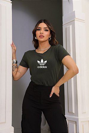 T-SHIRT ADIDAS DTF VERDE MILITAR