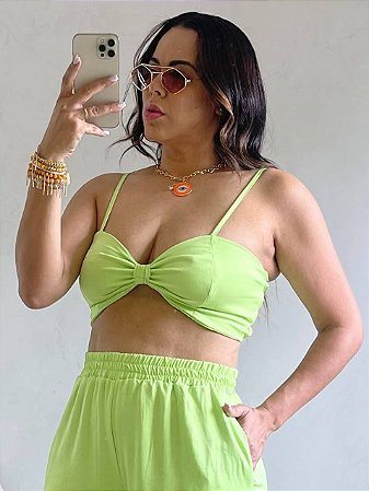 CROPPED SANTORINI VERDE