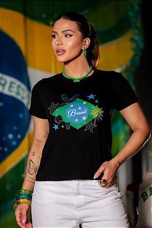 T-SHIRT BRASIL TROPICAL DTF