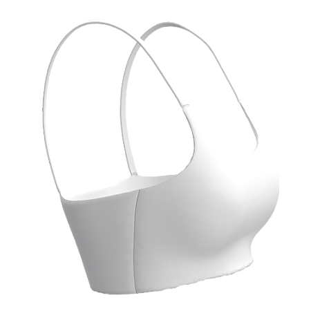 TOP Poliamida MX com bojo Branco