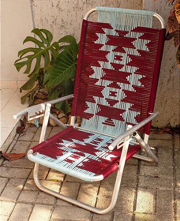 Cadeira Noflow Reclinável - Grafismo Indígena